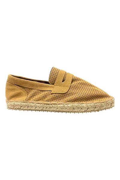 Liger Men's Black Nubuck Espadrille Brown