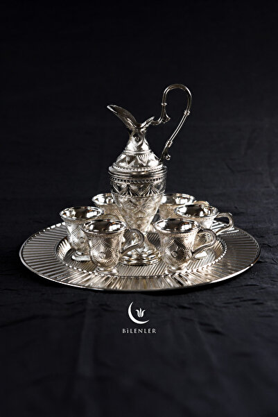Bilenler Lüks Gümüş Renkli Kaf Zemzem Takımı 8 Parça
