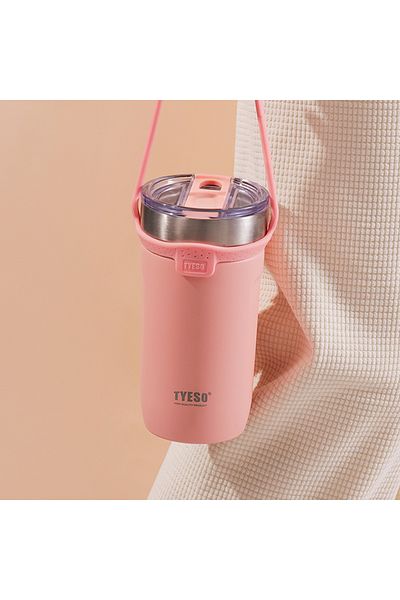 Tyeso Soulmate Tumbler Vacuum Stainless Steel Silicone Sling 710ml