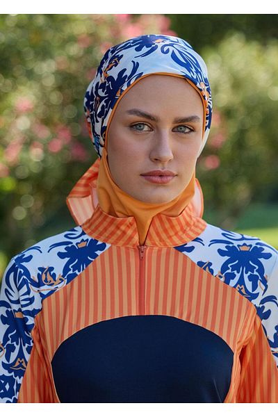Mayovera Hijab Swimsuit Top - Fit Navy Blue