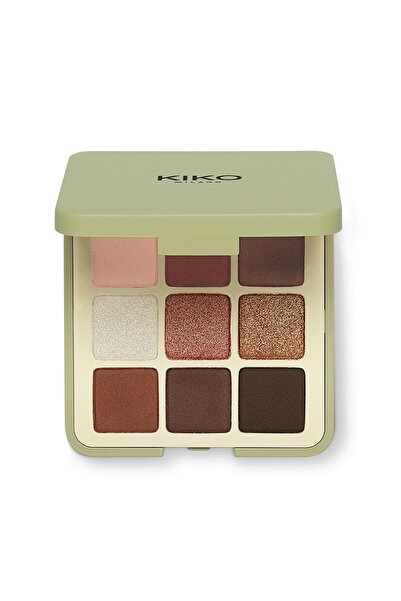 Kiko 9'lu Far Paleti - New Green Me Eyeshadow Palette 101 Cool Spice