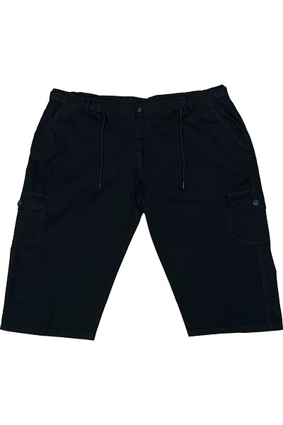 Surco Plus Size Slim Cargo Pocket Bermuda Shorts