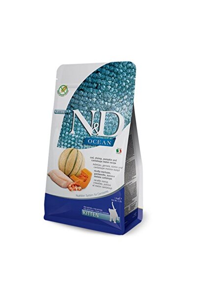 N&D Nd Ocean Balkabaklı Morina Balıklı, Karides & Kavunlu Yavru Kedi Maması 5 Kg