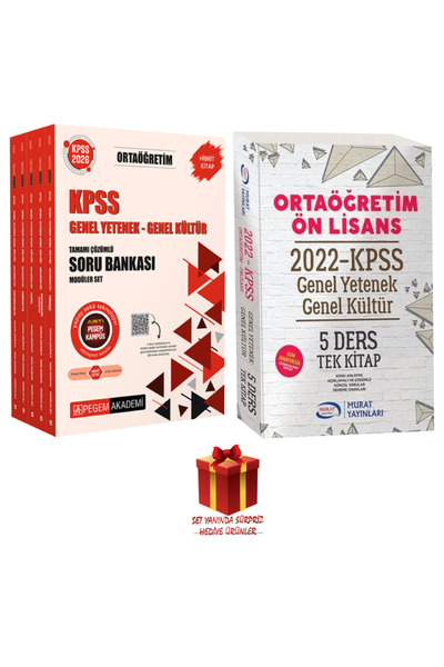 Pegem Akademi Yayıncılık 2026 KPSS Ortaöğretim- Ön Lisans Modüler Soru Bankas...