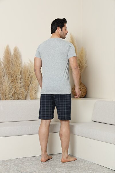 Sude HOMEWEAR Чоловічий комплект піжами з короткими рукавами та шортами