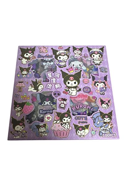 NETAVANTAJ Kuromi Special Design Quality Transparent Sticker Set