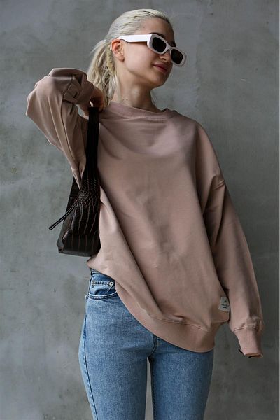 Madmext Hanorac de damă oversize Powder Basic Mg1686