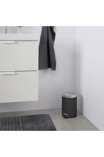 Generic Waste container, dark grey, 3 L