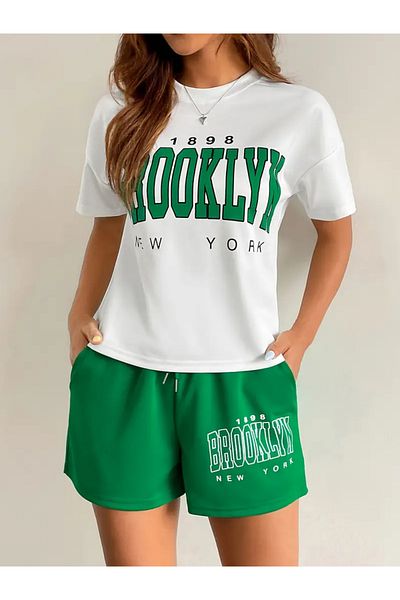 npLStore Unisex Printed T-Shirt and Shorts Bottom Top Set