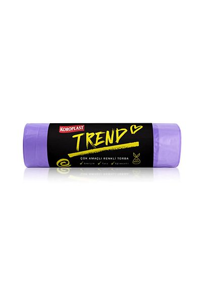 Koroplast Trend Colored Drawstring Garbage Bag 0Rta 10 Lu 55 X 60 cm X 5 Pack