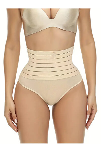 giyindegel High Waist Tightening Abdomen and Belly Boxer Corset