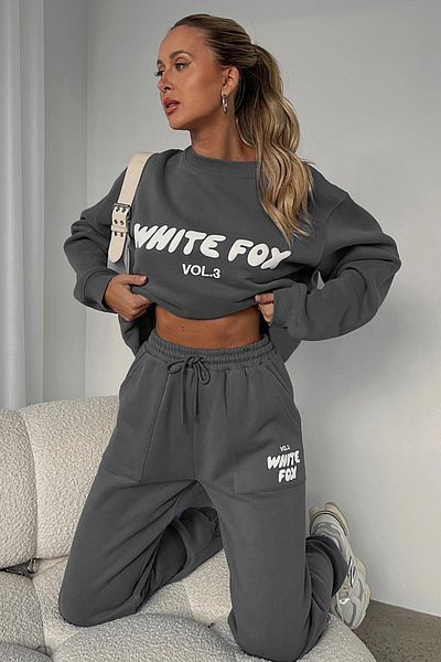 Madmext Smoked Crew Neck Printed Sweatshirt Mg1904