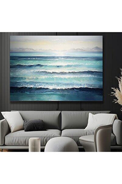 EMYA HOME Pictură pe pânză cu valuri