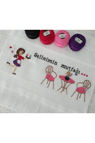 Etamin İsimli El İşleme Mutfak Havlusu(isim örnektir )