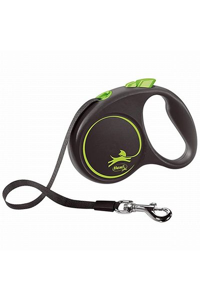 Flexi Green Automatic Dog Walker Collar - Large 5 Mt Black Design
