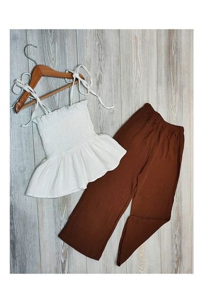 My Kids Wear Set pentru fete cu detaliu cu volane