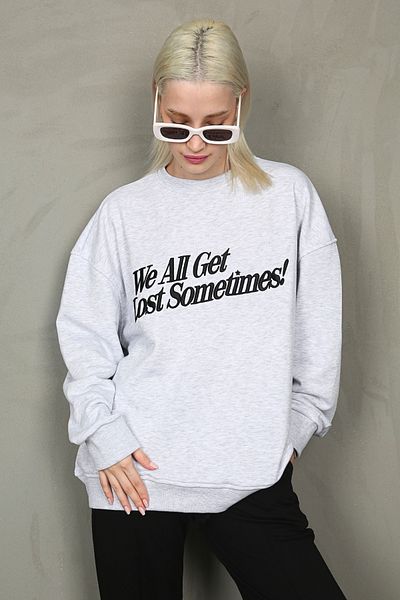 Madmext Sweatshirt mit Karmelange-Print MG1901