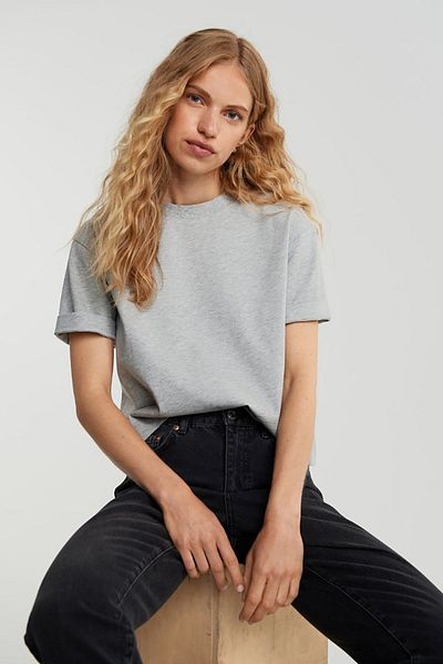 Madmext Mad Girls Grey T-Shirt Mg1284