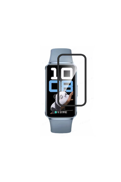 Huawei واقي شاشة زجاجي نانو ثلاثي الأبعاد بلون أسمر متوافق مع Band 10