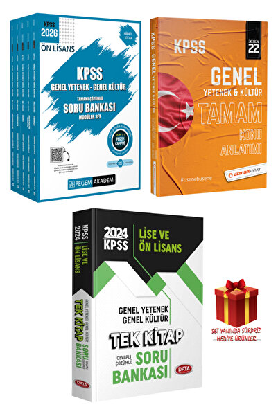 Pegem Akademi Yayıncılık 2026 KPSS GYGK Ortaöğretim- Ön Lisans Modüler Soru B...