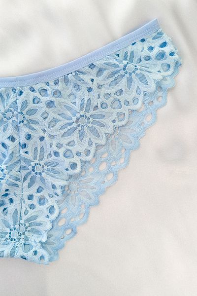 ifondi Costum de sutien Bralet fără suport Baby Blue