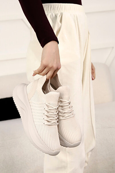 Mamito Ayakkabı Dm 708 Lace-Up Knitwear Sports Shoes