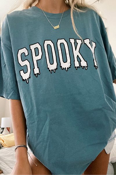 Madmext Tricou oversize cu imprimeu albastru de damă Mg969