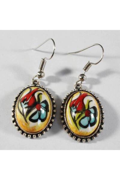 Çini Evi الخزامى الأحمر وأقراط الربيع إنيك