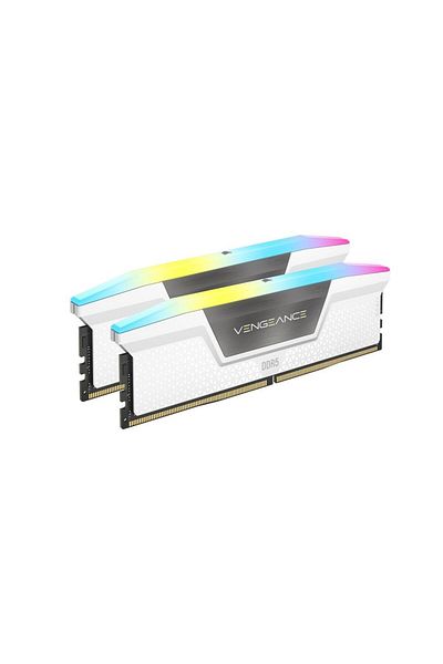 Corsair CORSAIR Vengeance 32GB (2x16GB) 6000MT/s CL36 DDR5 AMD/INTEL متوافق مع ذاكرة RGB البيضاء CMH32GX5M2E6000Z36