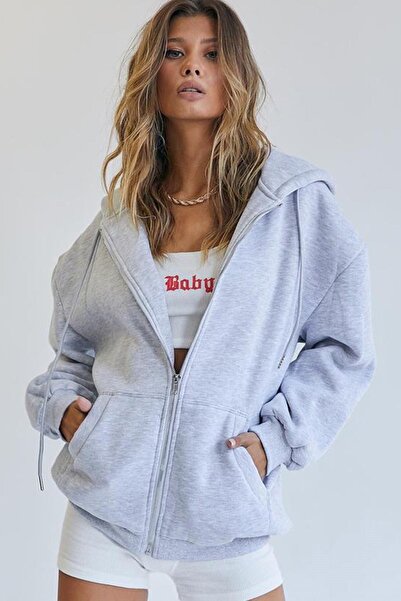 Madmext Mad Girls Karmelange Hooded Sweatshirt Mg1223