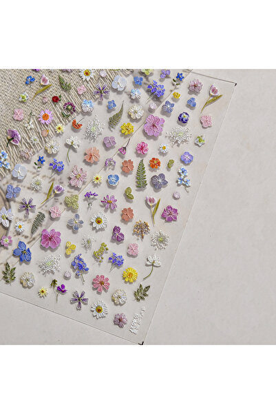 Choice9 ملصق أظافر واحد على شكل زهرة الأقحوان البرية المرصعة بالكريستال، ملصق...