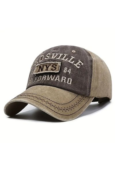 Capstories Vintage Model Hat Adjustable Cotton Fabric Unisex All Seasons Sports Cap
