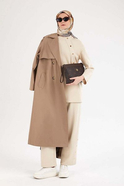 Armine TREND Double Suit with Collar Button Detail and Trousers