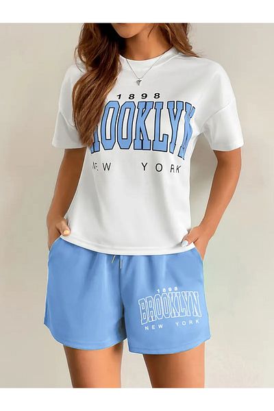 npLStore Unisex Printed T-Shirt and Shorts Bottom Top Set