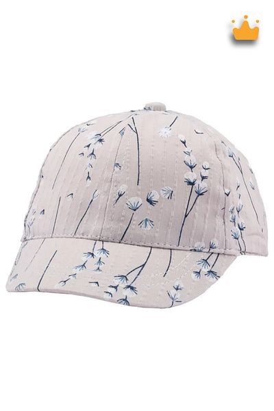 Kitti 0-18 Months 44cm Girl Summer Patterned Expandable Hat Cap Beige Y 800002
