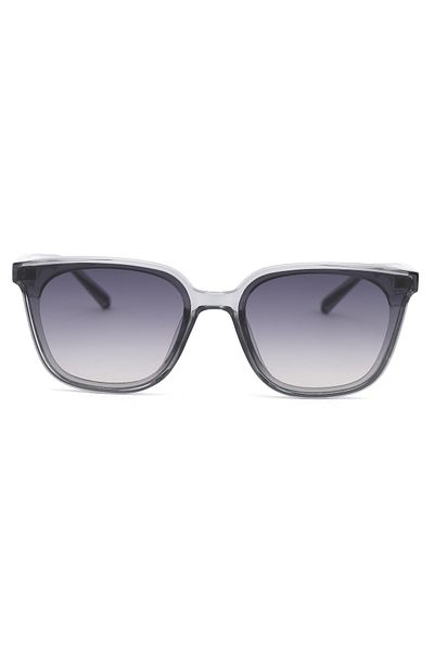 Angel Eyes Geometric Gray Bone Frame Gray Glass Women Sunglasses Llt01