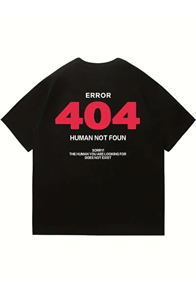 LAND MODA Tricou cu design cu cod de eroare 404 pentru bărbați, pentru utiliz...