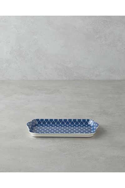 English Home Coaspiral Melamine Tray 23X14 cm Navy Blue