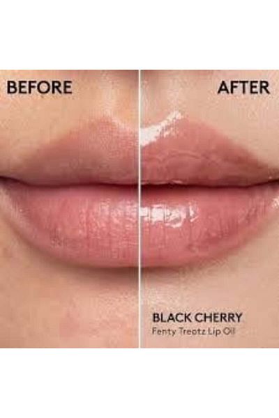 FENTY BEAUTY Moisturizing oil with jojoba oil for dry lips, Fenty, Treatz, Black Cherry, 5.6 ml
