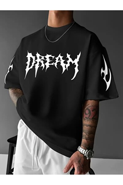 AZIZI TEKSTIL Men's Streetwear Graphic T-Shirt - Loose Fit, Round Neck, Short...