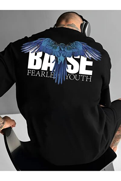 LAND MODA Tricou cu mânecă scurtă cu imprimeu la modă pentru bărbați Letter B...