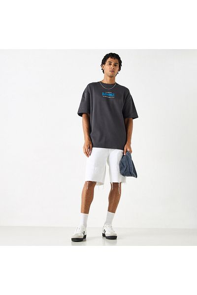 FAV Typographic Print Crew Neck T-shirt with Short Sleeves