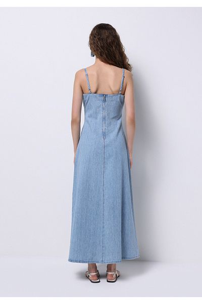 Colin's Rochie albastră fără mâneci pentru femei, slim fit