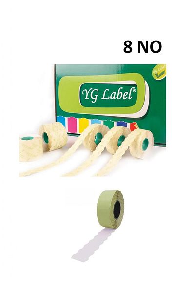 YG LABEL 42 Rolls (1 Box) No 8 White Meto Label 42X1500 Lux