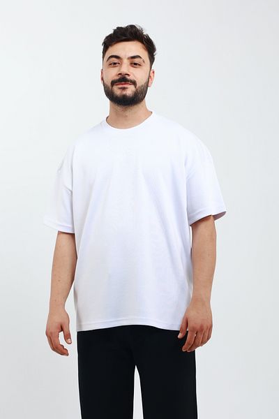 OXVİN Ανδρικό μπλουζάκι Oversize MODAL FABRIC Μαλακό που δεν ξεθωριάζει Basic φαρδύ μπλουζάκι