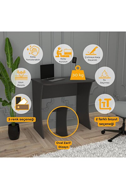 Bimossa S8030 Mila Çalışma Masası Antrasit