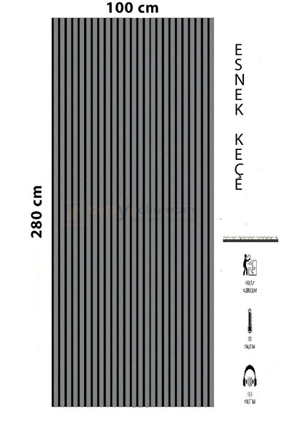DETAYPOLİURETAN Mdf Ahşap Akustik Duvar Paneli 100x280 Cm