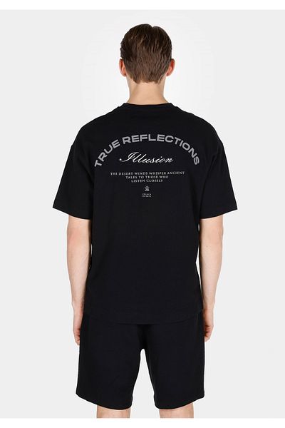 Colin's Comfort Fit Round Neck Plain Men's Black Short Sleeve T-Shirt