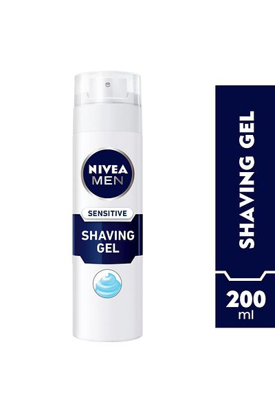 NIVEA جل حلاقة نيفيا للرجال للبشرة الحساسة، بالبابونج والهاماميليس، 200 مل