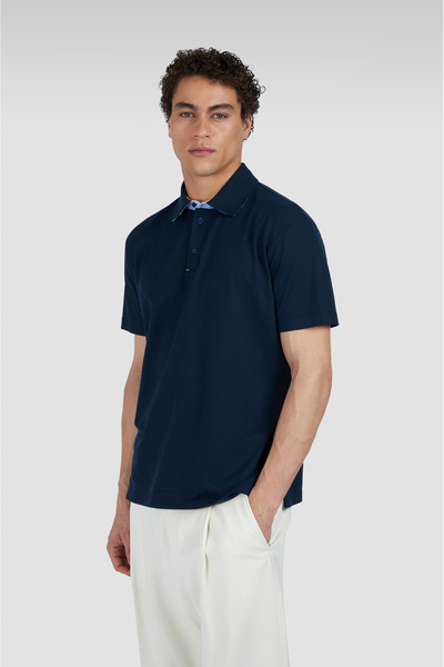 PAUL&SHARK Cotton Lyocell Polo Shirt with Buttons